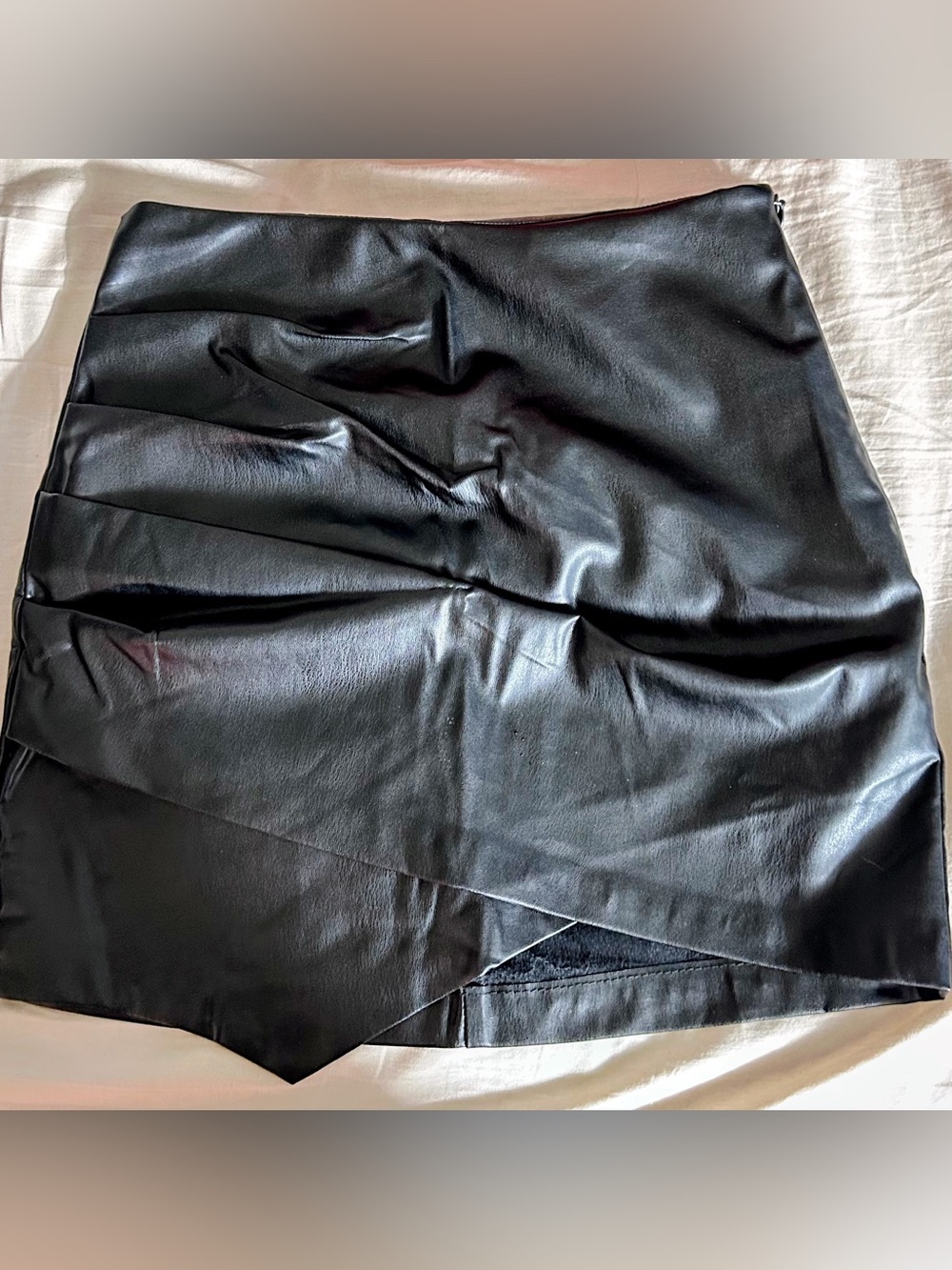 Zara Faux leather Mini Skirt. Small
